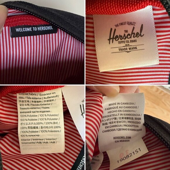Herschel Black Mini Crossbody Belt Small Bag Utility Adjustable Strap Premium Qu - Picture 4 of 15